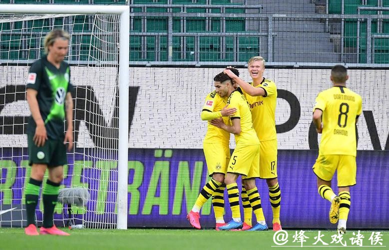 德甲-格雷罗破门阿什拉夫建功 多特2-0客胜狼堡